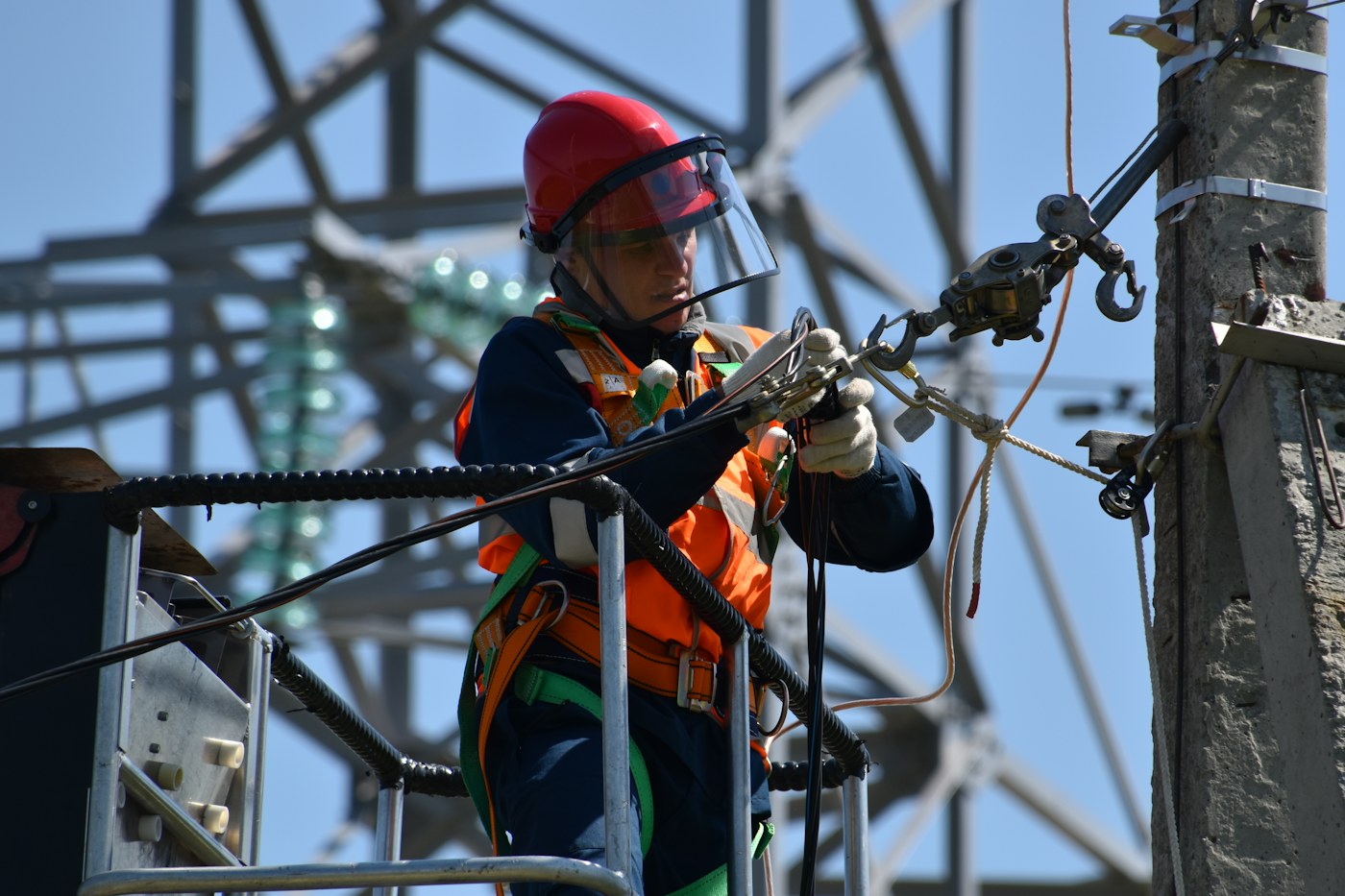 Representative electrician work setting